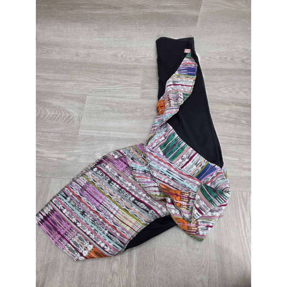 Jaspe Maya Moderno Asymmetrical Ruffle Skirt Black Boho Women's Size Small - Picture 3 of 6
